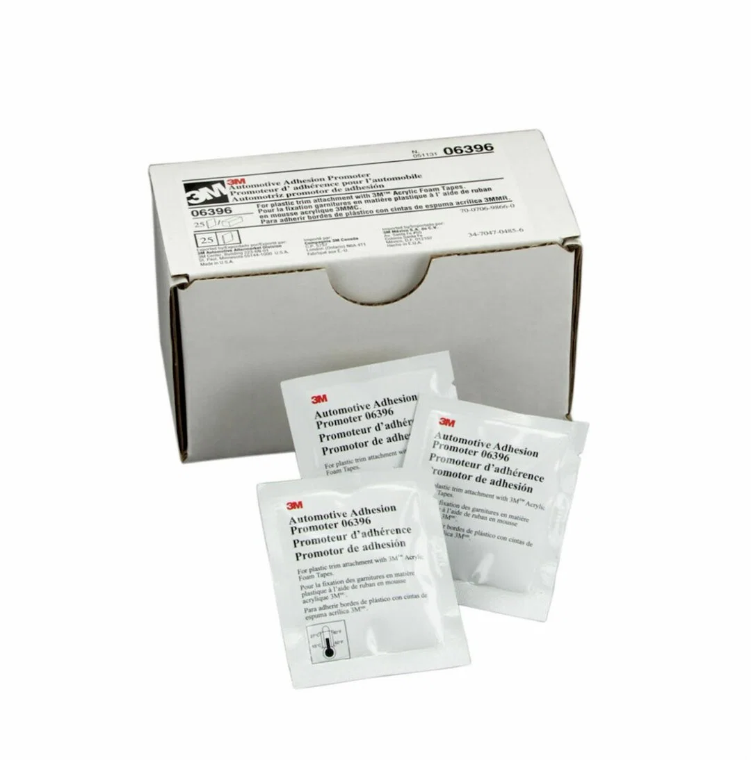 06396 – 3M Tape Adhesion Promoter, Used For Most Low Surface Energy Plastics Liquid 2.5 Milliliter Packet Box Of 25